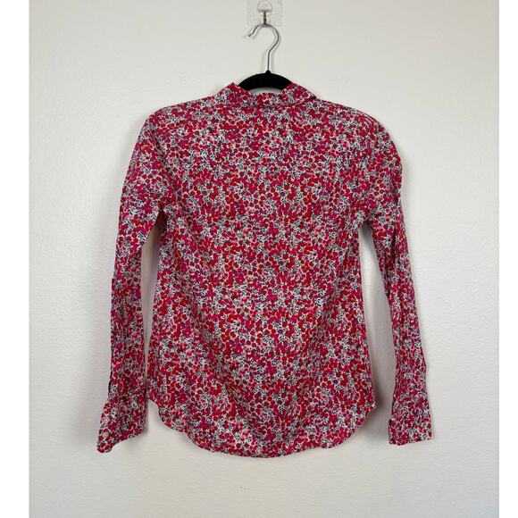 J. Crew Liberty Fabric Wiltshire Print Cotton Button Down Top 0 - Picture 2 of 4